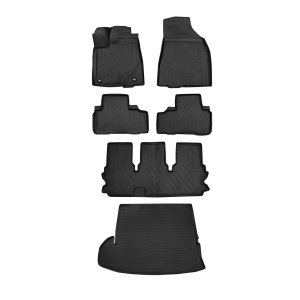 Toyota Highlander Floor-Trunk Mats - Omac - 3D - Black - '14-'19 Toyota Highlander Floor-Trunk Mats - Omac - 3D - Black - '14-'19